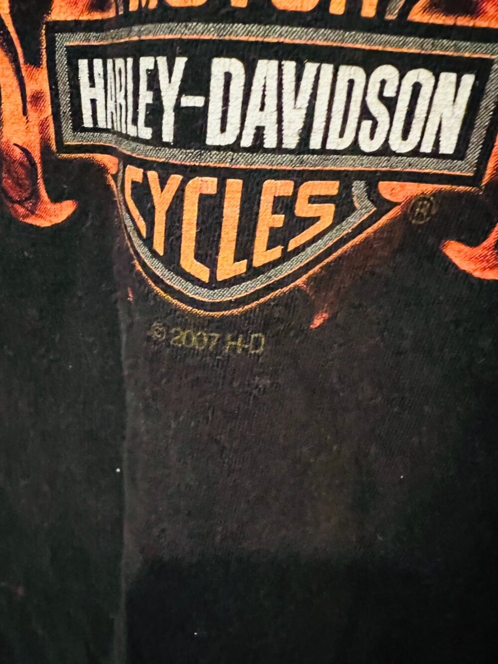 2007 Vintage Harley Davidson Men's Black T-shirt - Picture 6 of 16